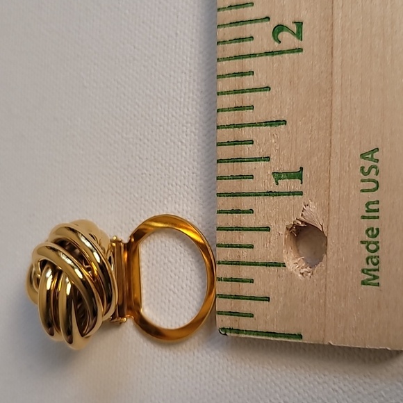 Vintage Anne Klein Gold Tone Scarf Clip - Picture 6 of 6